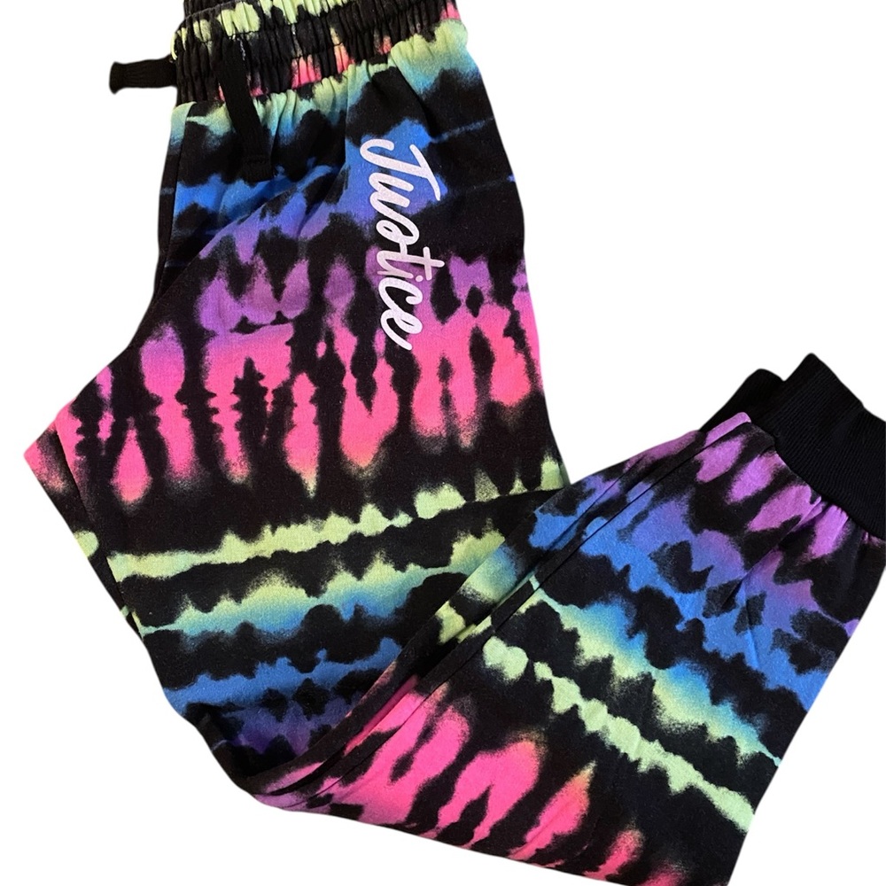 Girls Justice 7/8 Multicolor Tie-Dye Pants
